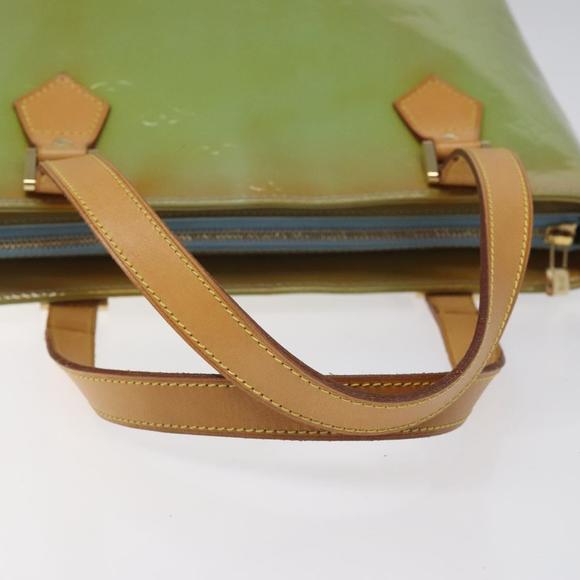 LOUIS VUITTON Monogram Vernis Houston Hand Bag Baby Blue M91005 LV Auth 115153 - Picture 7 of 16